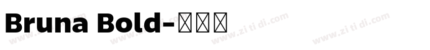 Bruna Bold字体转换